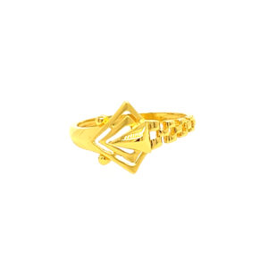 22k Gold Plain Sleek Ring