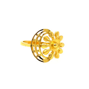 22k Gold Plain Shiny Ring