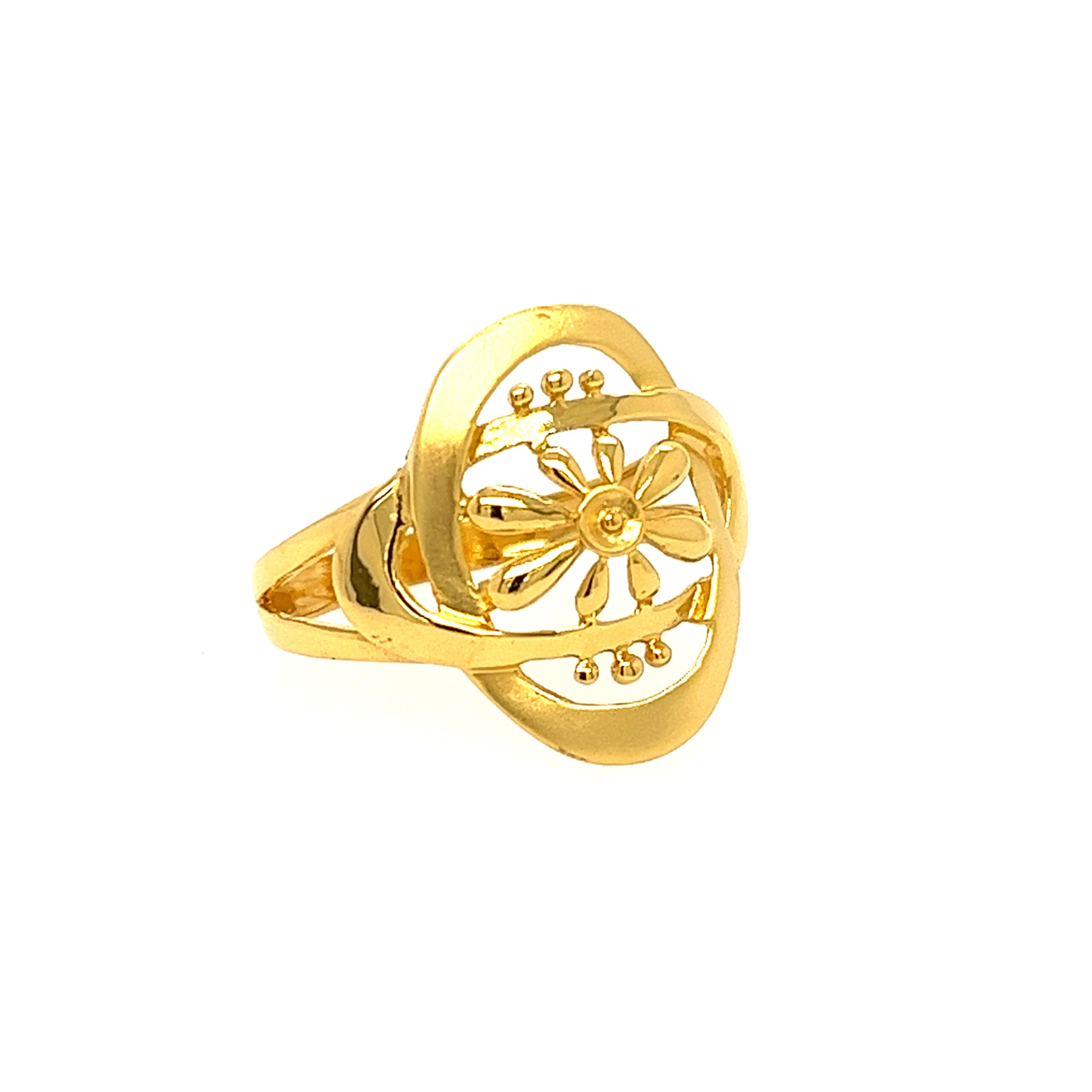 22k Gold Plain Charming Ring - Image 3