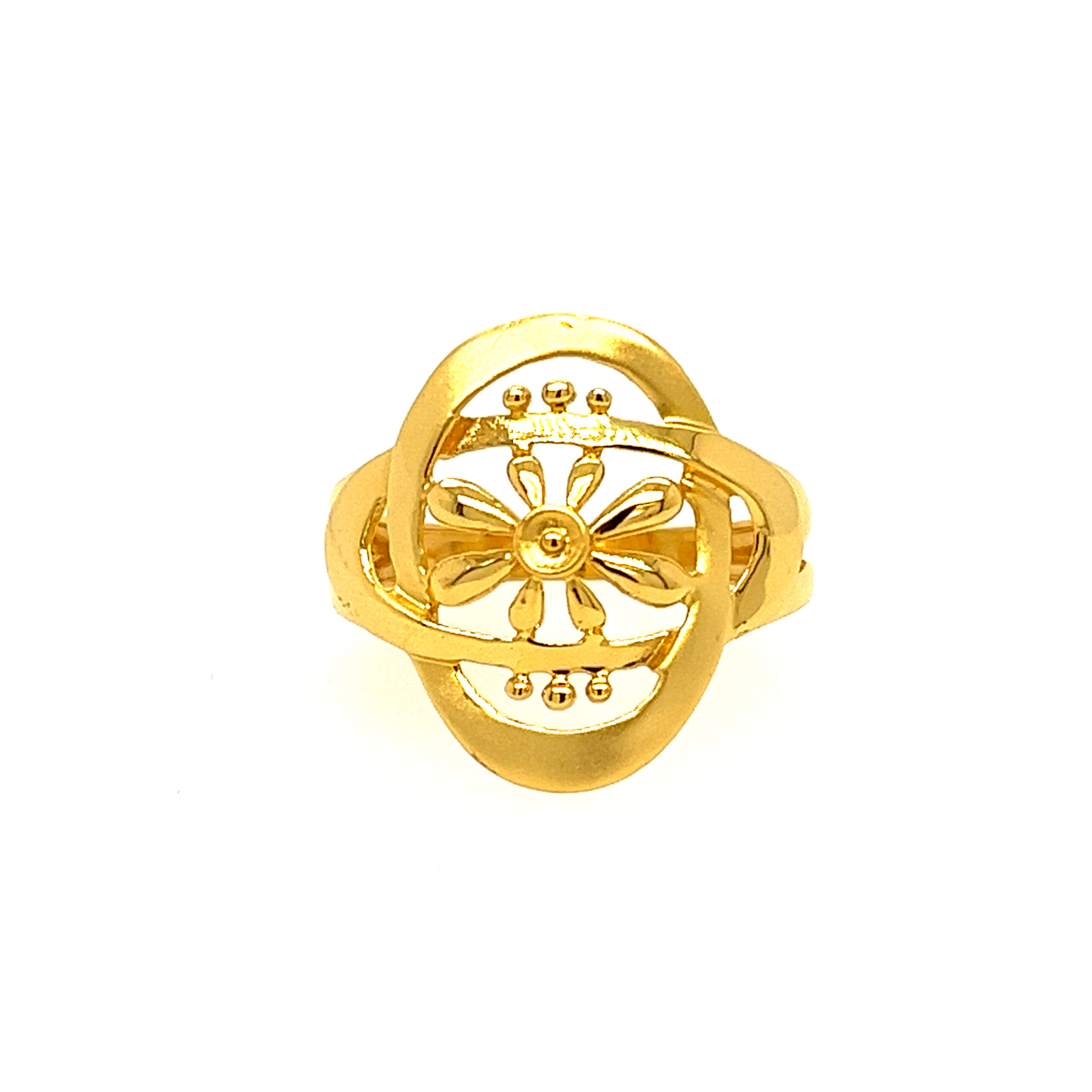 22k Gold Plain Charming Ring - Image 2