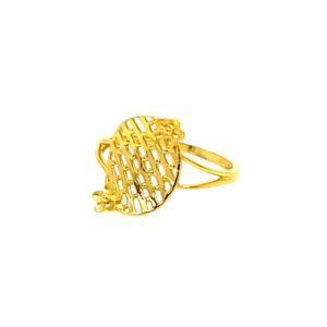 22k Gold Plain Glam Ring