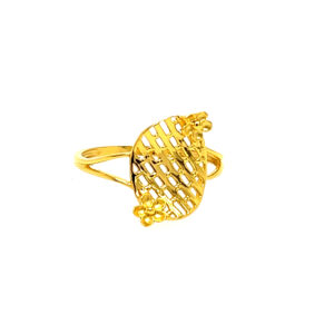 22k Gold Plain Glam Ring