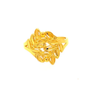 22k Gold Plain Graceful Ring