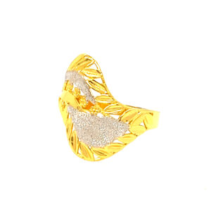 22k Gold Plain Fancy Ring