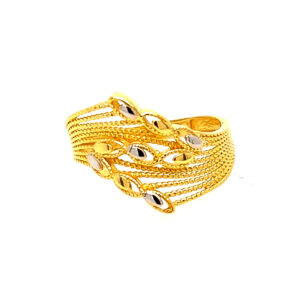 22k Gold Plain Dazzling Ring
