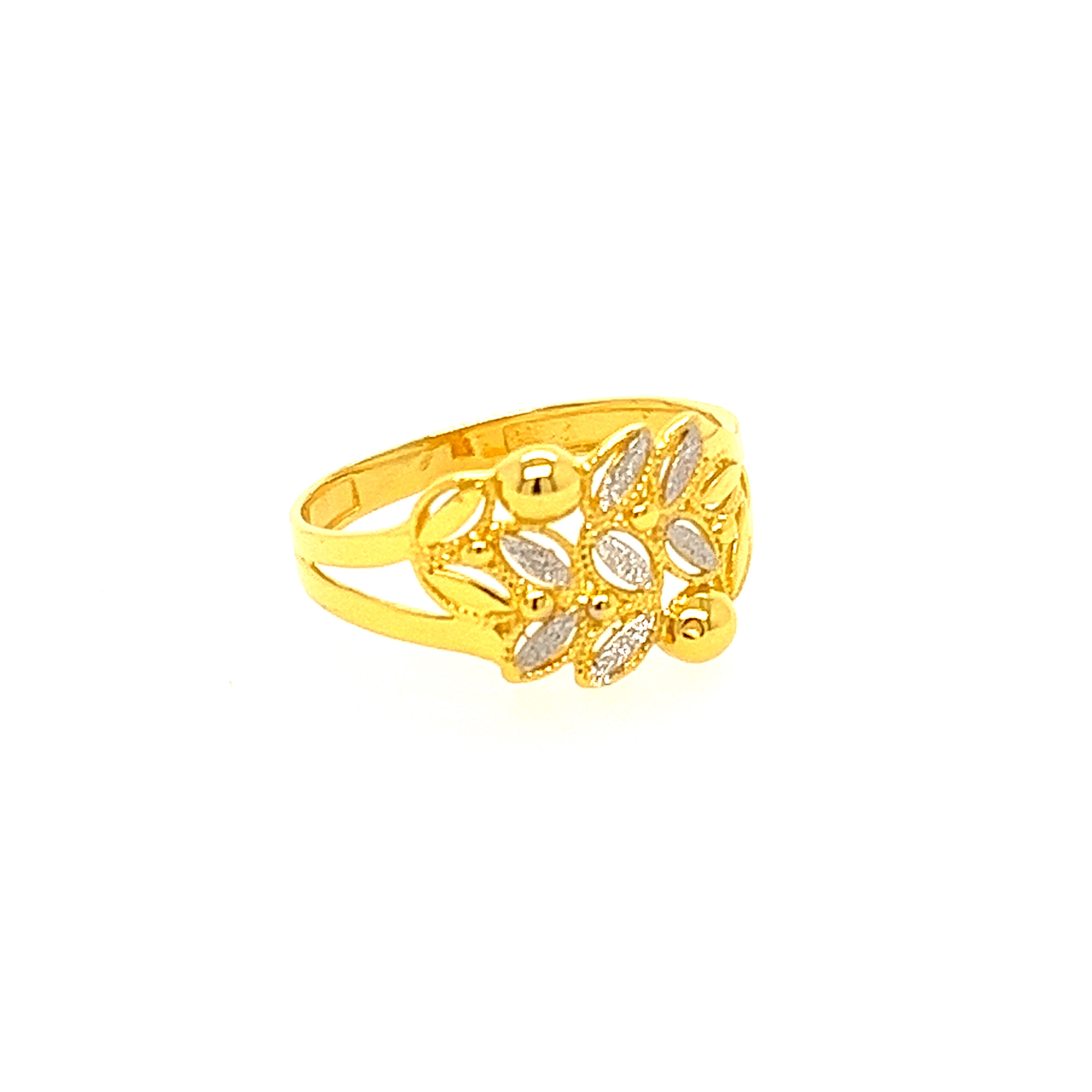 22k Gold Plain Unique Ring