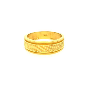 22k Yellow Gold Fancy Band