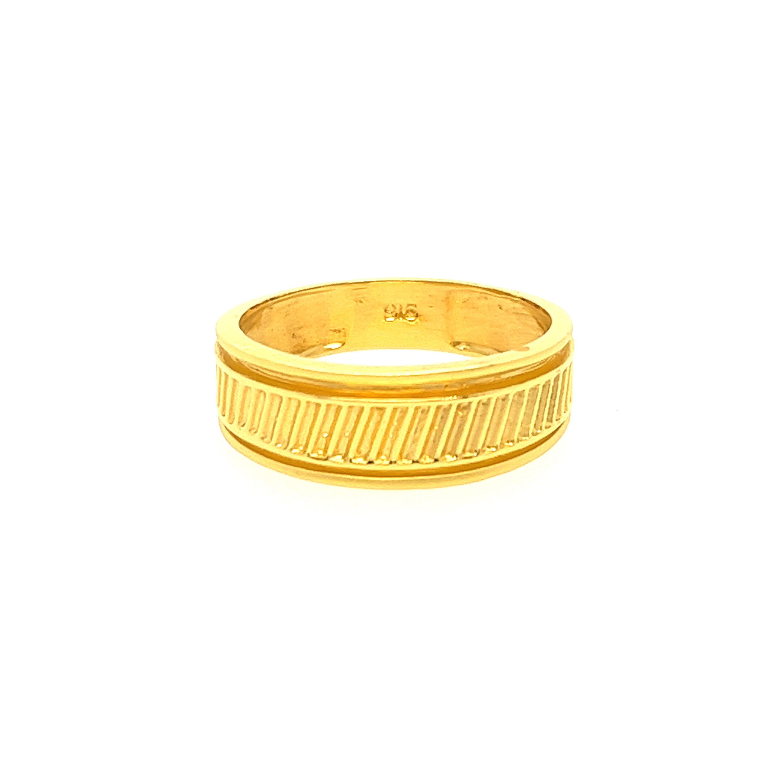 22k Yellow Gold Fancy Band