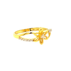 22k Yellow Gold Elite CZ Ring