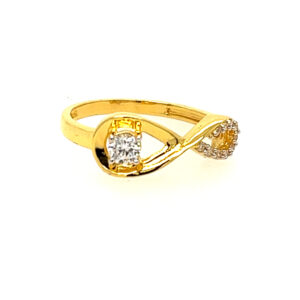 22k Yellow Gold Delight CZ Ring