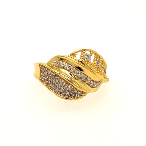 22k Yellow Gold Glorious CZ Ring