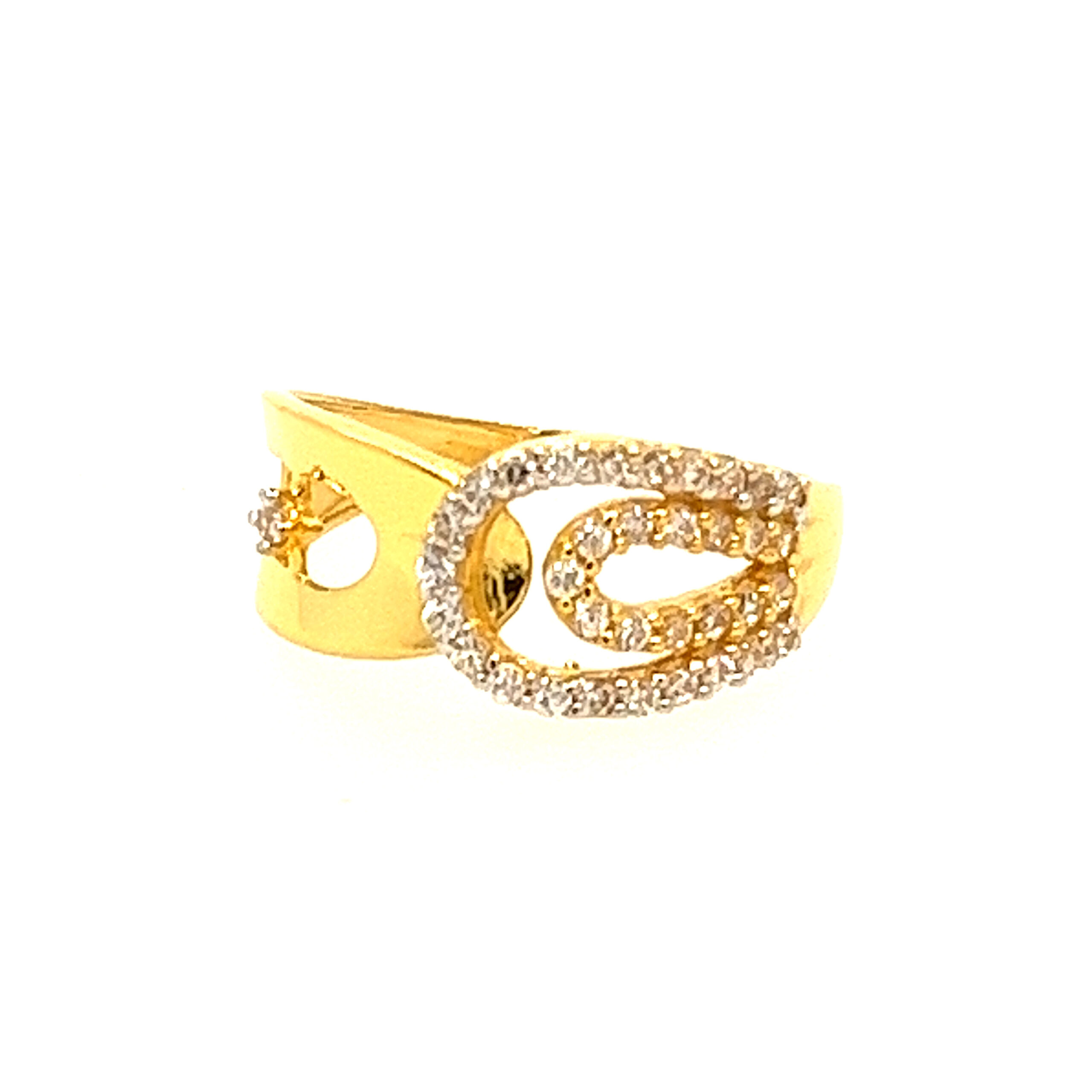 22k Yellow Gold Exclusive CZ Ring - Image 2