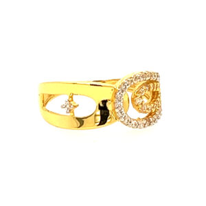 22k Yellow Gold Exclusive CZ Ring