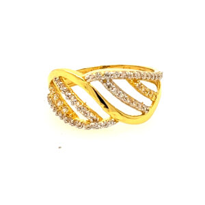 22k Yellow Gold Gloria CZ Ring