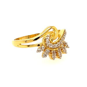 22k Yellow Gold Marie CZ Ring