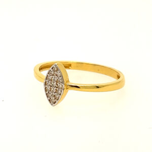 22k Yellow Gold Classic CZ Ring