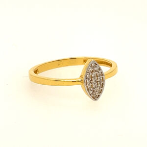 22k Yellow Gold Classic CZ Ring