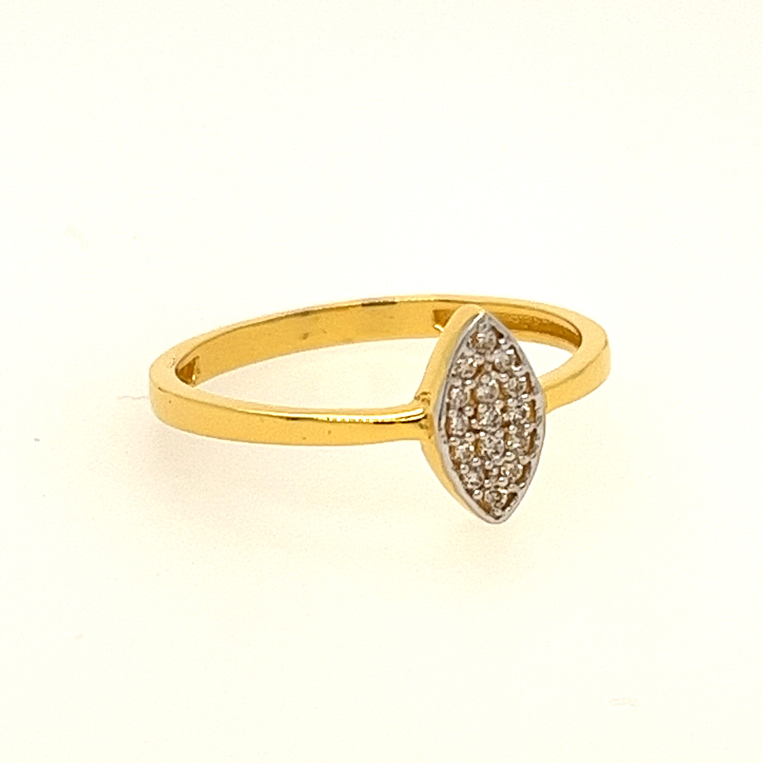 22k Yellow Gold Classic CZ Ring
