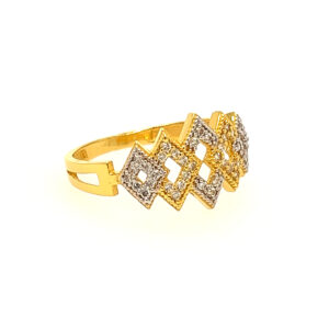 22k Yellow Gold Classy CZ Ring