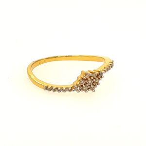 22k Yellow Gold Simple CZ Ring