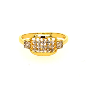 22k Yellow Gold Elite CZ Ring