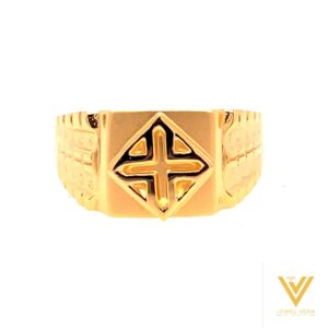 22k yellow gold prince plain ring