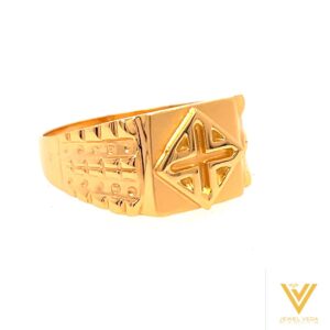 22k yellow gold prince plain ring