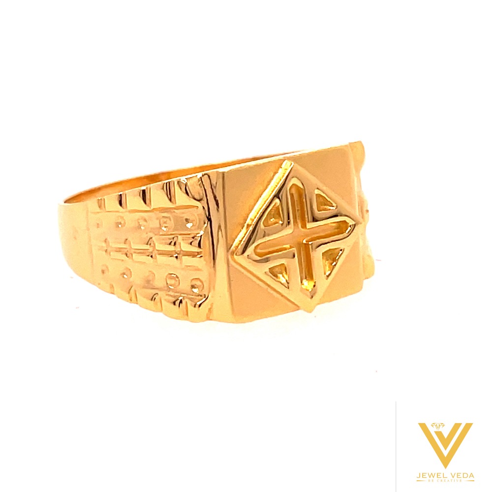 22k yellow gold prince plain ring