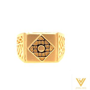 22k yellow gold fancy plain ring