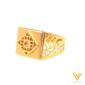 22k yellow gold fancy plain ring