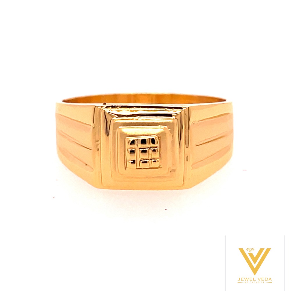 22k yellow gold crown plain ring - Image 2
