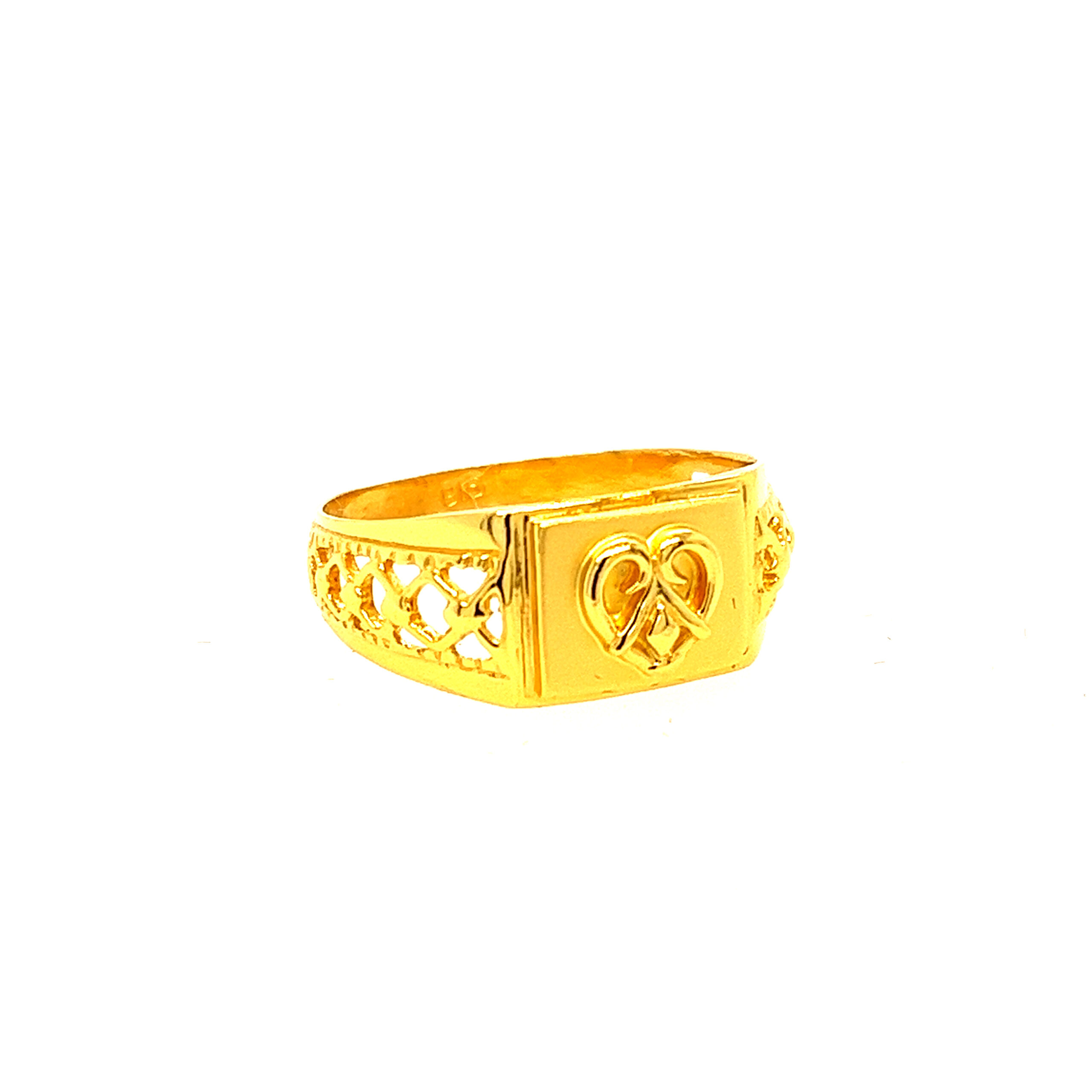 22k yellow gold sultan plain ring - Image 3