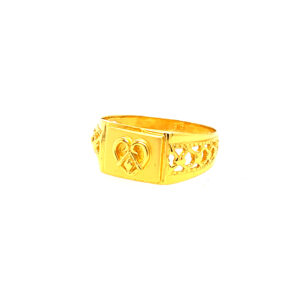 22k yellow gold sultan plain ring