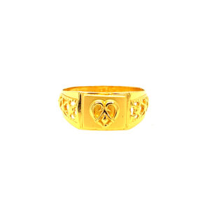 22k yellow gold sultan plain ring