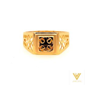 22k yellow gold classy plain ring