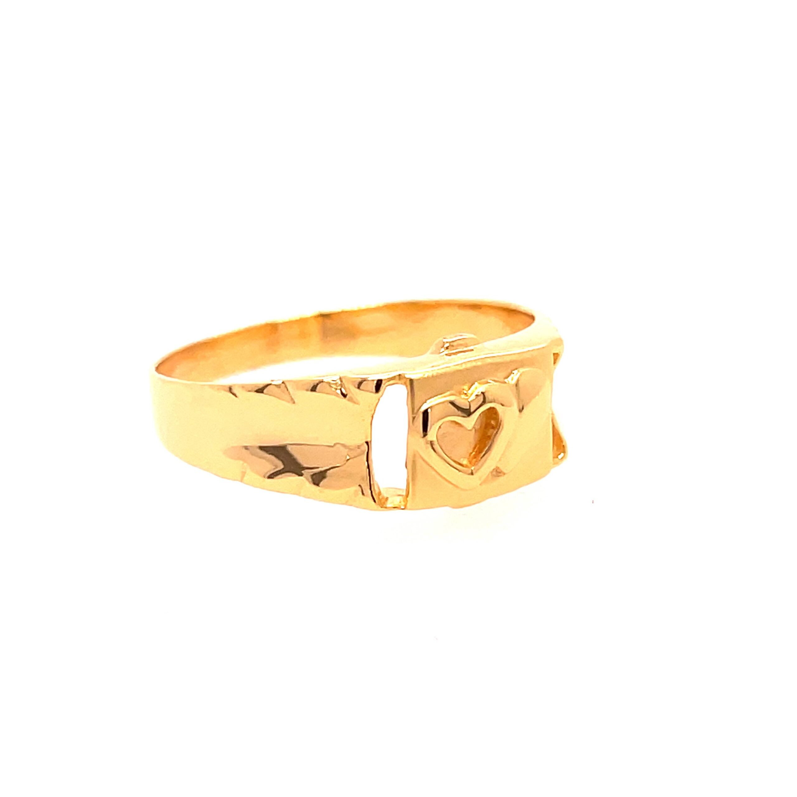 22k Yellow Gold Bond Plain Ring - Image 3