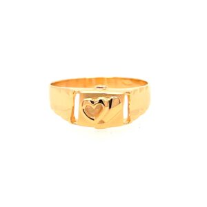 22k Yellow Gold Bond Plain Ring
