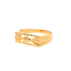 22k Yellow Gold Virya Plain Ring