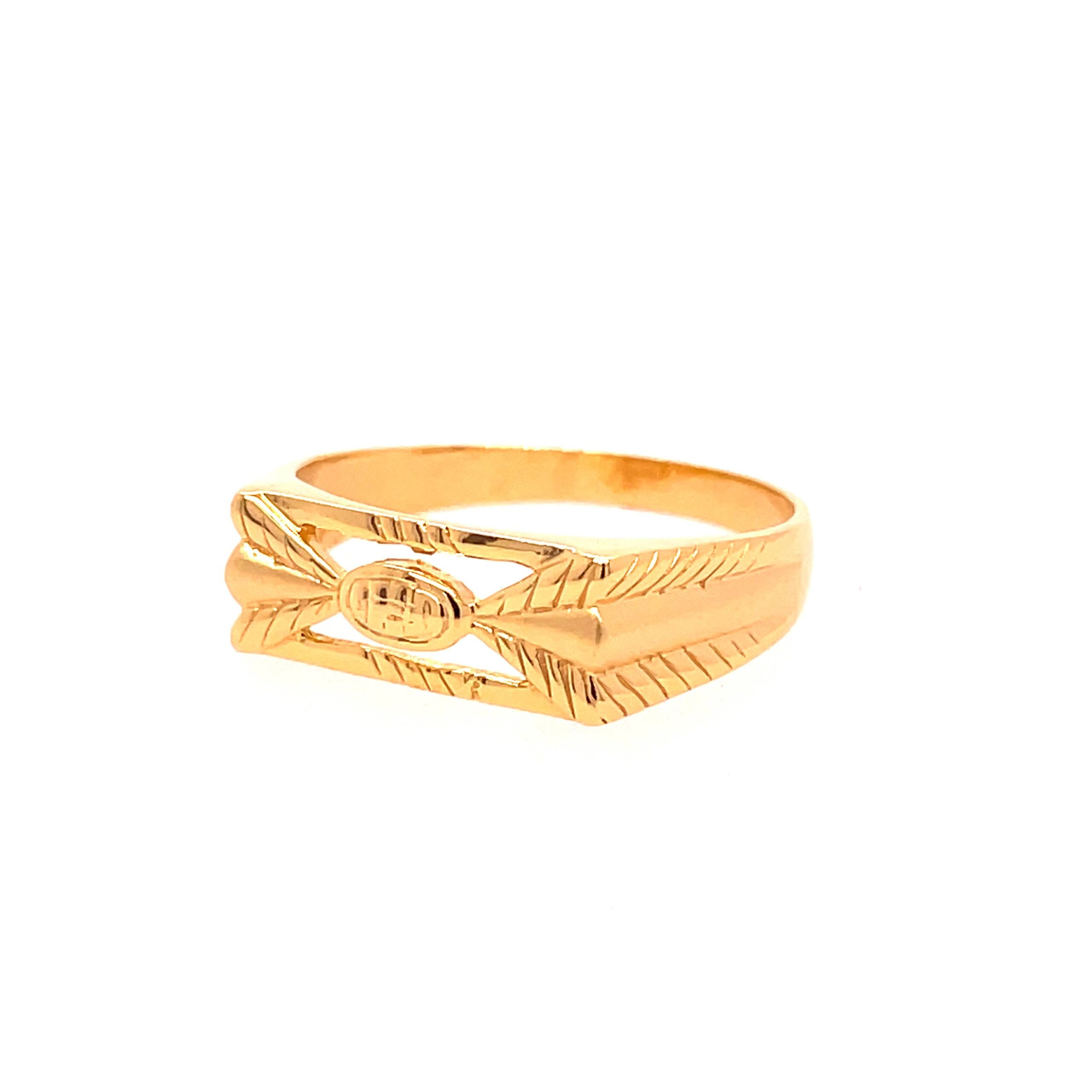 22k Yellow Gold Virya Plain Ring