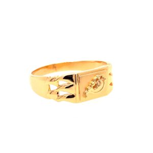 22k Yellow Gold Elegant Plain Ring