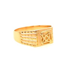 22k yellow gold royal plain ring
