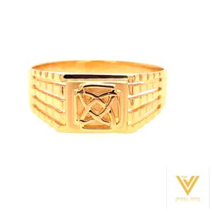 22k yellow gold royal plain ring