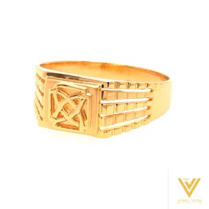 22k yellow gold royal plain ring