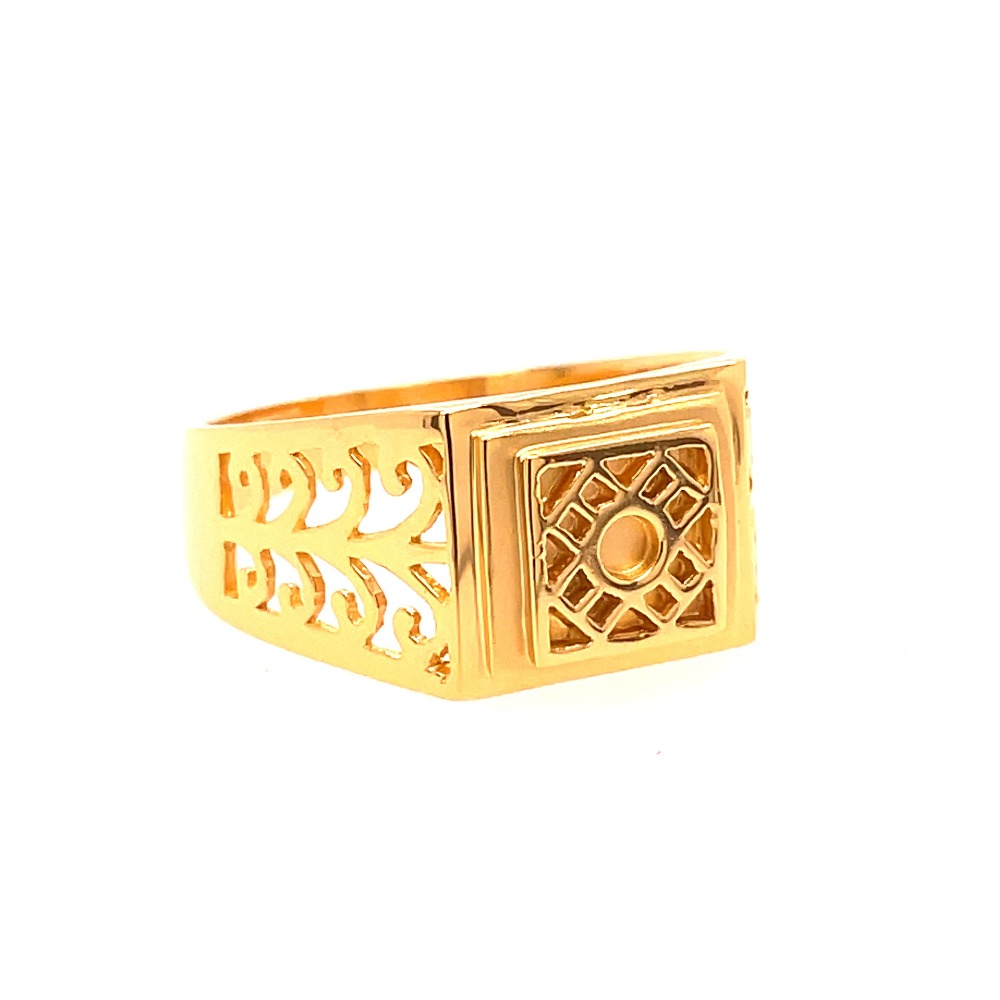 22k yellow gold traditional plain ring - Image 4