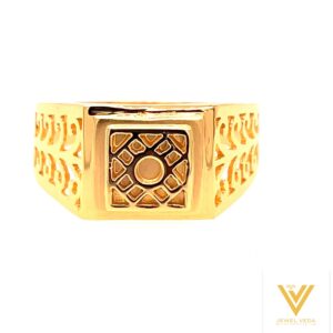 22k yellow gold traditional plain ring