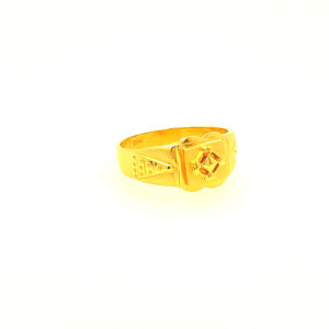 22k Yellow Gold Fancy Plain Ring