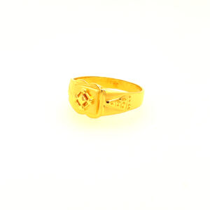 22k Yellow Gold Fancy Plain Ring