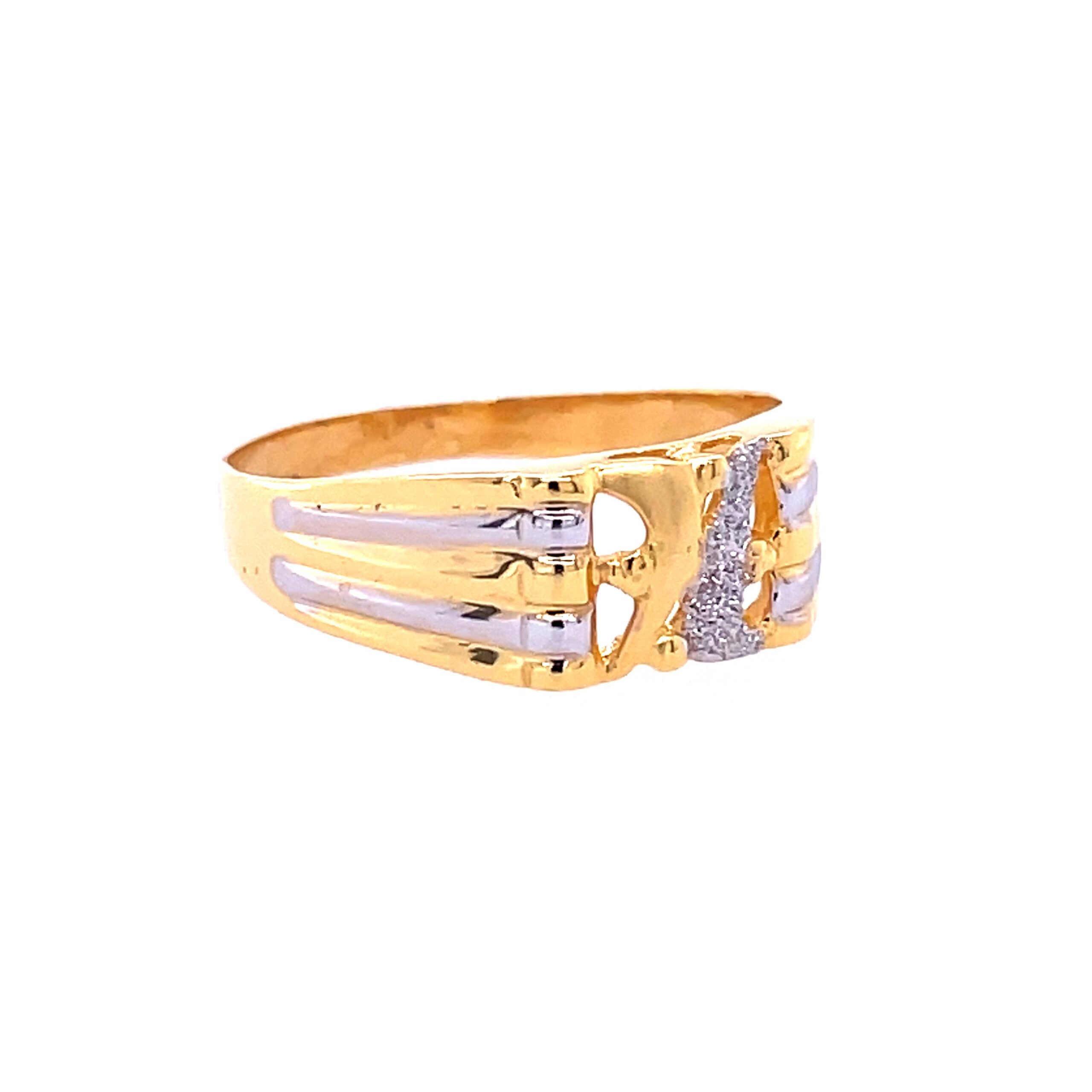 22k yellow gold cory plain ring - Image 3