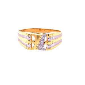 22k yellow gold cory plain ring