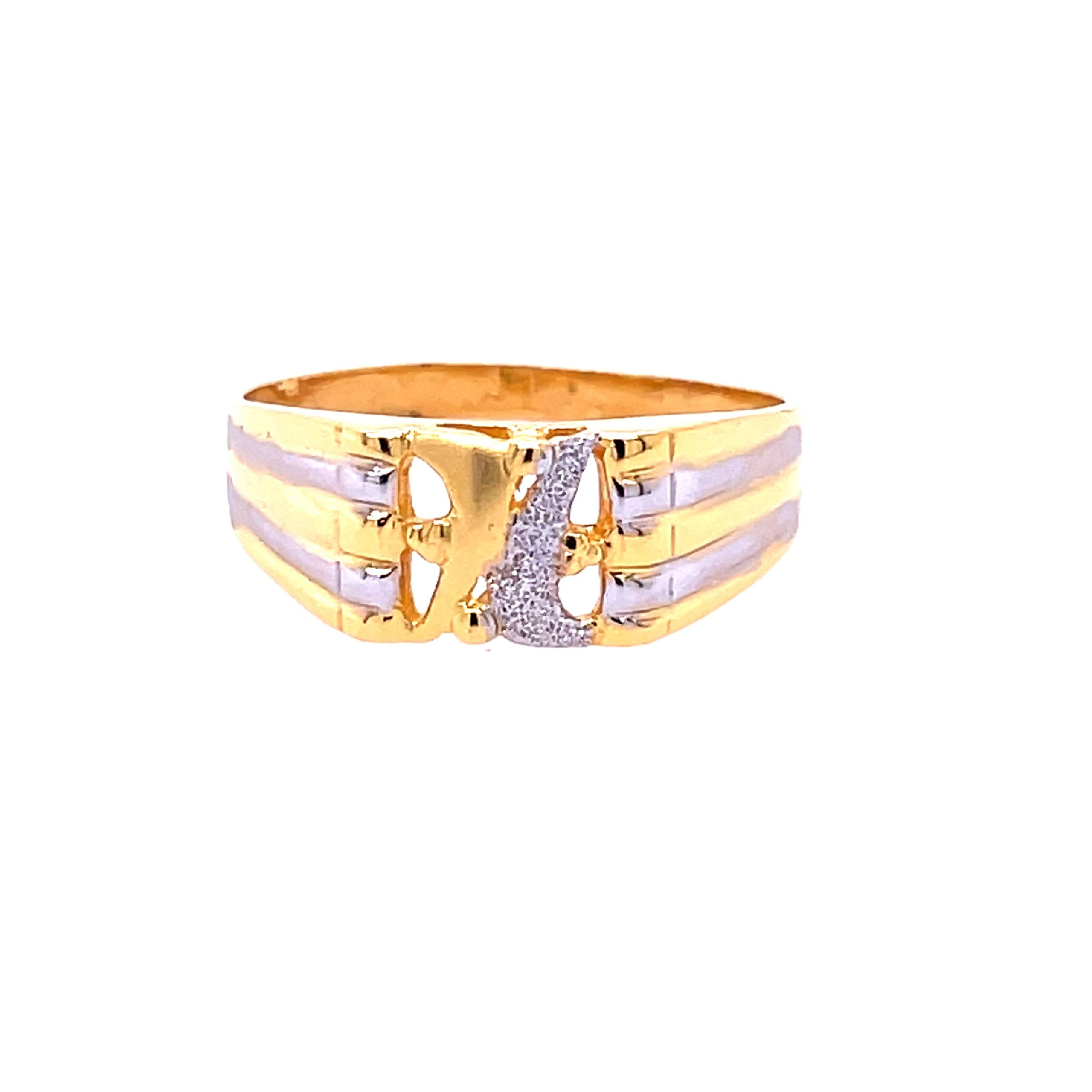 22k yellow gold cory plain ring - Image 2